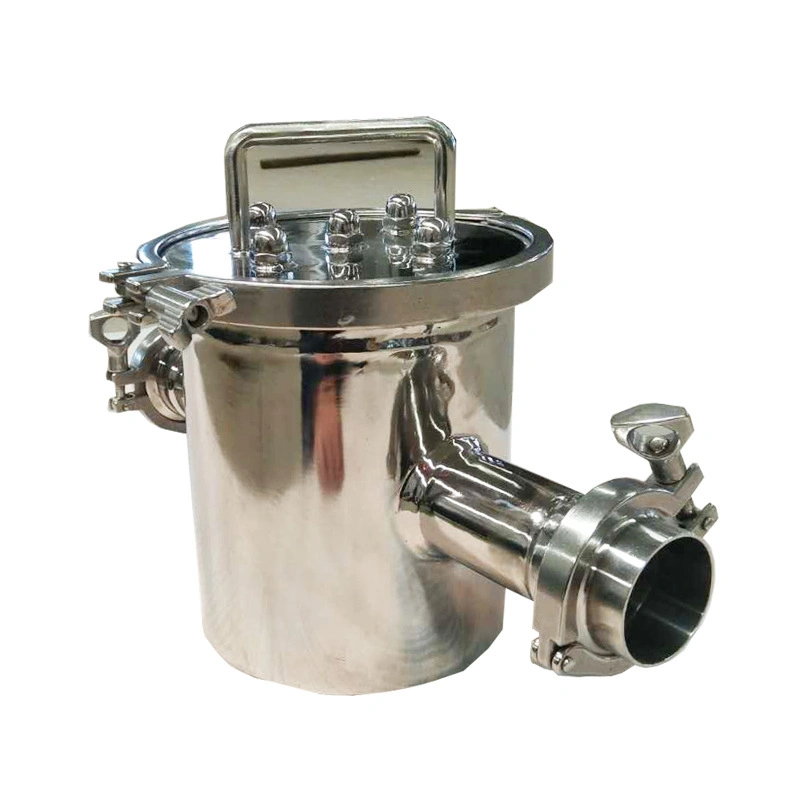 SUS304 316L Stainless Steel Food Grade Magnetic Filter Clamp Connection Neodymium Magnetic Traps for Liquid Pipe Line