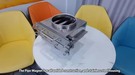 Separador magnético de tubería tipo cajón magnético fuerte